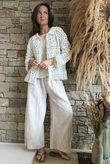 Trivento Patchwork Crochet Jacket White